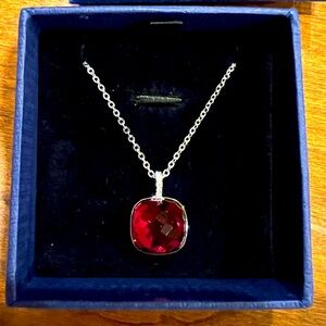 New Swarovski ruby crystal necklace